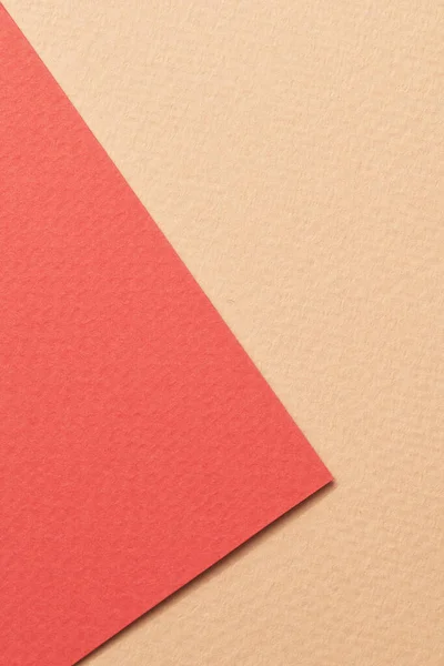 Kaba Kraft Kağıt Arka Plan Kağıt Desen Kırmızı Bej Renkler — Stok fotoğraf
