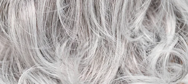 Detailní Záběr Popel Blond Barvené Vlasy Tónované Kadeře Pozadí — Stock fotografie