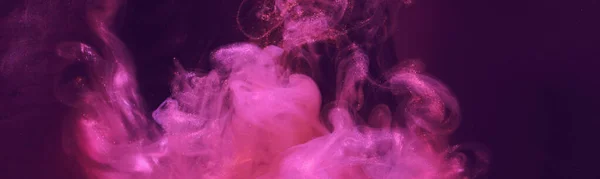 Flüssige Flüssige Kunst Abstrakten Hintergrund Rosa Acrylfarbe Unter Wasser Galaktischer — Stockfoto