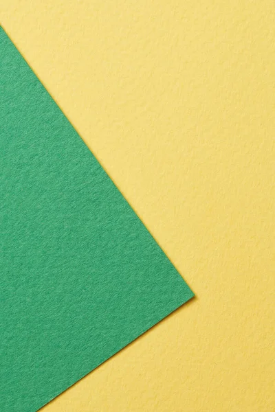 Rough Kraft Paper Background Paper Texture Yellow Green Colors Mockup — Stock Photo, Image