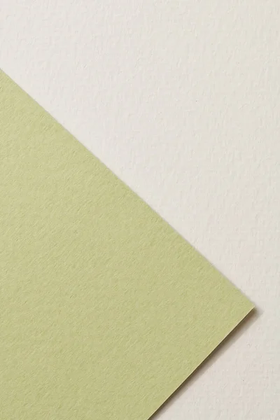 Rough kraft paper background, paper texture white green colors. Mockup with copy space for text