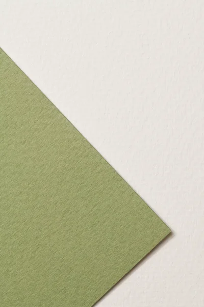ラフなクラフト紙の背景 紙の質感白緑の色 テキストのコピースペースを持つモックアップ — ストック写真