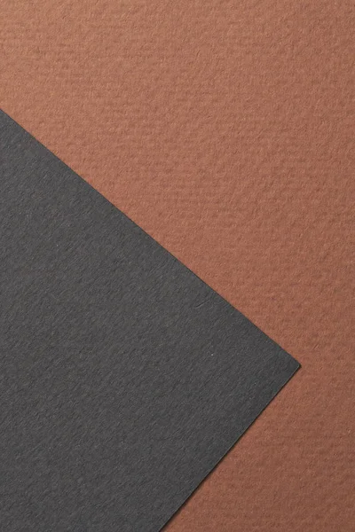 Ruwe Kraftpapier Achtergrond Papier Textuur Zwart Bruine Kleuren Mockup Met — Stockfoto