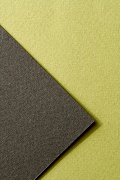 Hrubé Kraft Papír Pozadí Textura Papíru Černé Zelené Barvy Mockup — Stock fotografie