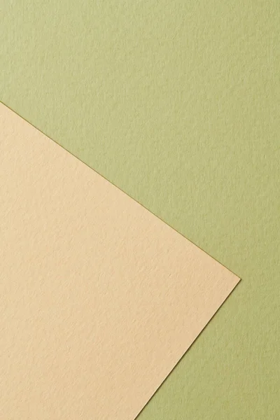 Kaba Kraft Kağıt Arka Plan Kağıt Desenli Bej Yeşil Renkler — Stok fotoğraf