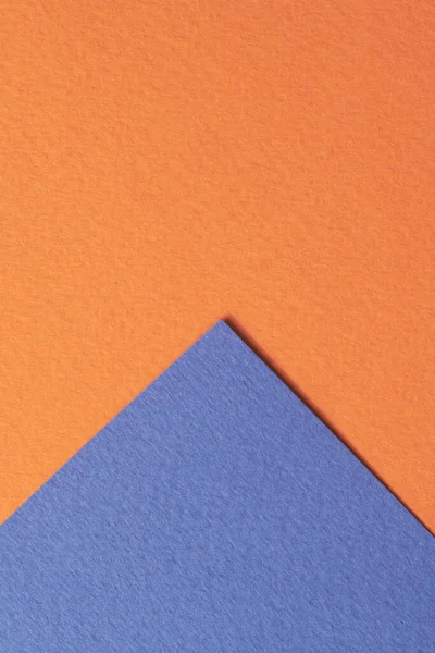 Rough Kraft Paper Background Paper Texture Orange Blue Colors Mockup — Stock Photo, Image