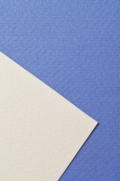 Fundo Papel Kraft Áspero Textura Papel Azul Cores Brancas Mockup — Fotografia de Stock
