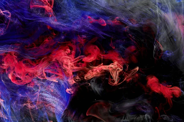 五彩斑斓的对比外太空抽象的背景 星际的烟雾在运动 宇宙的涂料旋涡 — 图库照片
