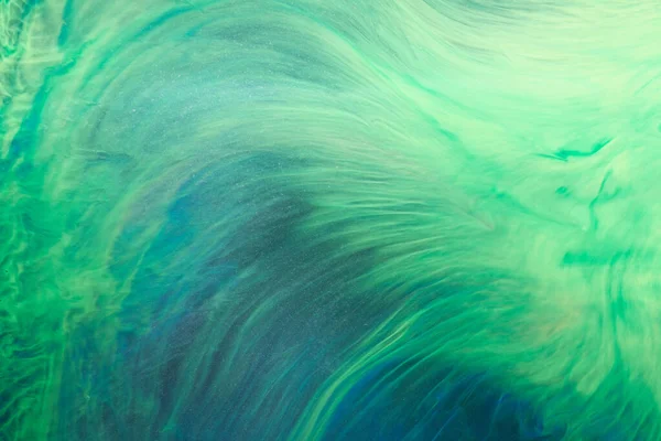 Lichtmix Van Groene Kleuren Creatieve Achtergrond Abstracte Kunstdruk Aquarelvlekken Vlekken — Stockfoto
