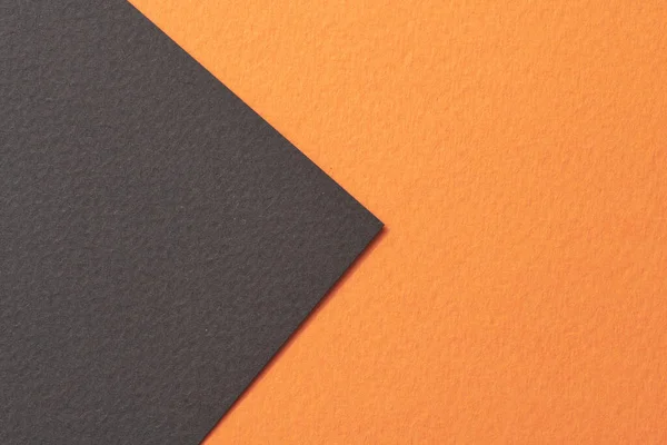 Ruwe Kraftpapier Achtergrond Papier Textuur Oranje Zwarte Kleuren Mockup Met — Stockfoto