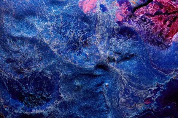 Розкішний Абстрактний Фон Рідке Мистецтво Синьо Червоне Мікс Алкогольне Чорнило — стокове фото