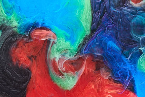 Flerfärgad Abstrakt Rök Bakgrund Blanda Alkoholbläck Kreativ Flytande Konst Mock — Stockfoto