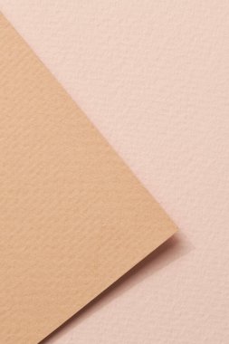 Kabataslak Kraft kağıt arkaplan, kağıt desen farklı bej Mockup tonlarında metin için kopyalama alanı