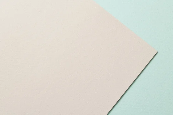 Ruvido Sfondo Carta Kraft Carta Texture Colori Beige Menta Mockup — Foto Stock