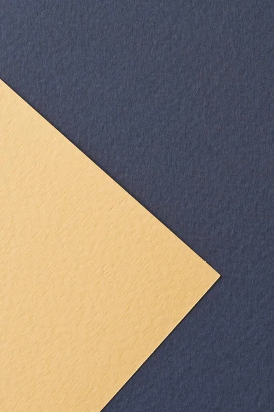 Hrubé Kraft Papír Pozadí Papírové Textury Modré Béžové Barvy Mockup — Stock fotografie