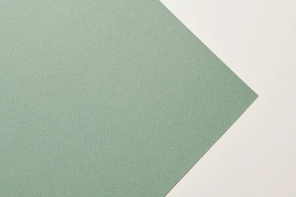 Grov Kraftpapper Bakgrund Papper Konsistens Vit Grön Färger Mockup Med — Stockfoto