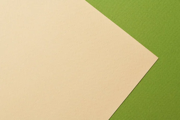 Ruwe Kraftpapier Achtergrond Papier Textuur Beige Groene Kleuren Mockup Met — Stockfoto
