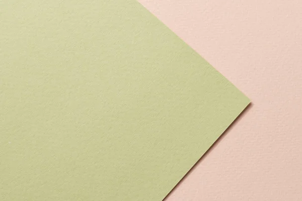 Fondo Papel Kraft Áspero Textura Papel Beige Colores Verdes Mockup —  Fotos de Stock