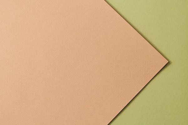 Ruvido Sfondo Carta Kraft Carta Texture Beige Colori Verdi Mockup — Foto Stock