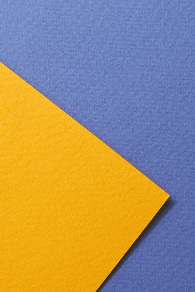 Rohes Kraftpapier Hintergrund Papierstruktur Blau Orange Farben Mockup Mit Kopierraum — Stockfoto