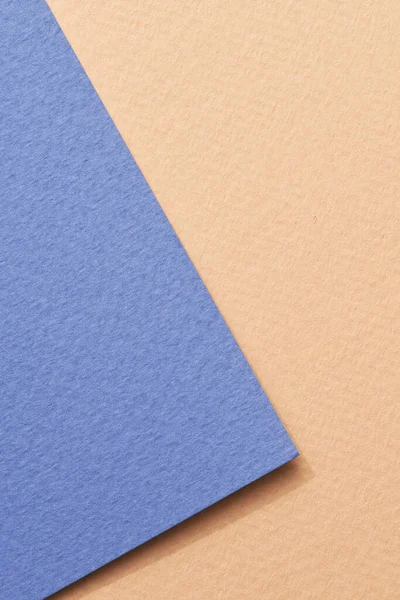 Stock image Rough kraft paper background, paper texture blue beige colors. Mockup with copy space for text