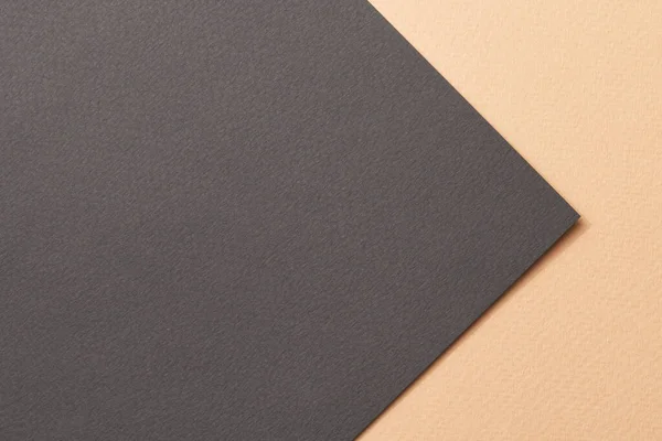 Ruwe Kraftpapier Achtergrond Papier Textuur Zwart Beige Kleuren Mockup Met — Stockfoto