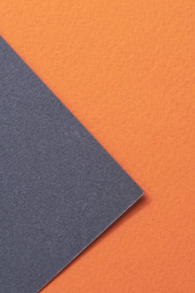 Rough Kraft Tło Papieru Tekstury Papieru Pomarańczowy Niebieski Kolory Makieta — Zdjęcie stockowe