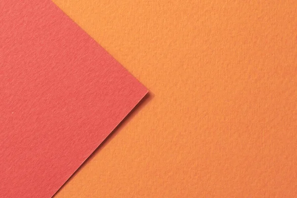 Ruwe Kraftpapier Achtergrond Papier Textuur Oranje Rode Kleuren Mockup Met — Stockfoto