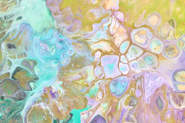 Абстрактный Разноцветный Фон Роскошное Искусство Жидкости Волны Брызги Пятна Акриловых — стоковое фото
