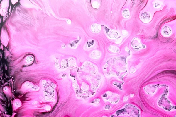 五彩斑斓的富有创意的抽象背景 粉红色的酒精墨水 油漆的波纹 斑点和笔迹 大理石质感 — 图库照片
