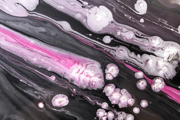 Fondo Abstracto Creativo Multicolor Tinta Alcohol Oscuro Explosión Manchas Manchas — Foto de Stock