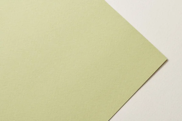 ラフなクラフト紙の背景 紙の質感白緑の色 テキストのコピースペースを持つモックアップ — ストック写真