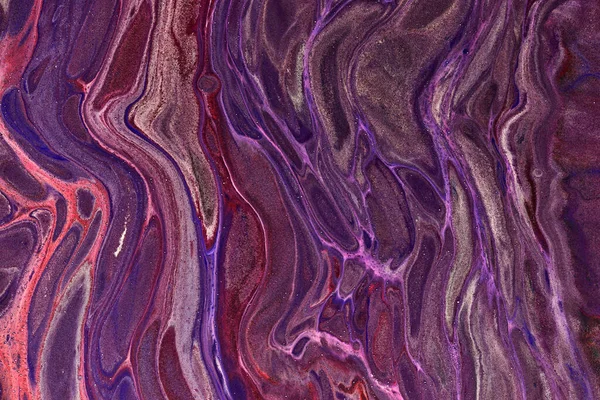 색깔의 추상적 라일락 페인트 대리석 — 스톡 사진