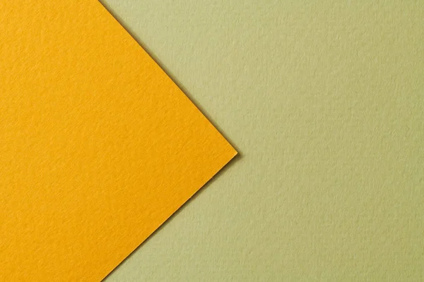 Fondo Papel Kraft Áspero Textura Papel Color Verde Naranja Mockup — Foto de Stock