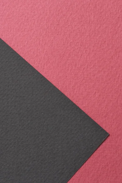 Rough Kraft Tło Papieru Tekstury Papieru Czarne Czerwone Kolory Makieta — Zdjęcie stockowe
