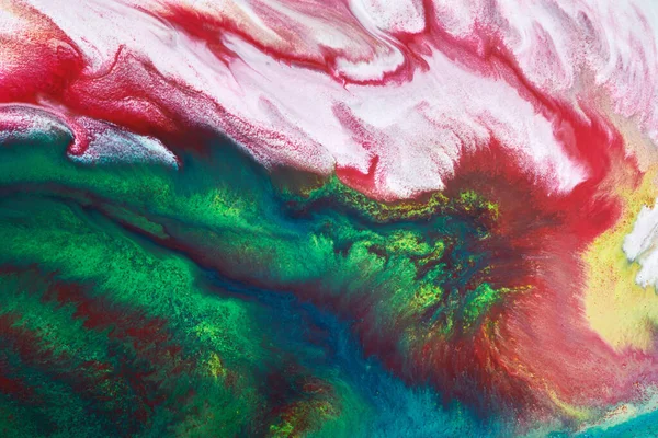 Abstract Versicoloured Background Luxury Fluid Art Waves Splashes Blots Acrylic — Stock Photo, Image