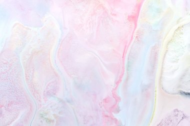 Renklerin ışık karışımı arka plan. Soyut baskı, suluboya lekeleri, alkol mürekkebi akışı.