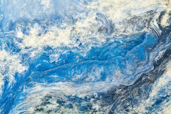 Abstrakt Blå Färg Bakgrund Flerfärgad Flytande Konst Vågor Stänk Och — Stockfoto