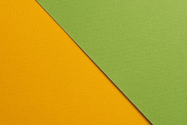 Hrubý Papír Kraft Pozadí Textura Papíru Oranžové Zelené Barvy Mockup — Stock fotografie