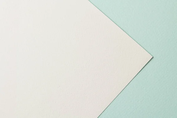 Rohes Kraftpapier Hintergrund Papier Textur Mint Weißen Farben Mockup Mit — Stockfoto