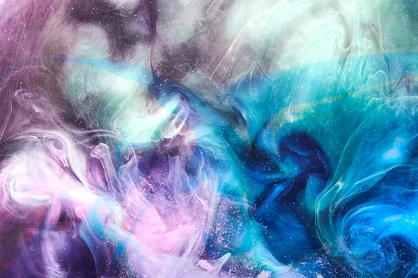 Bunte Abstrakte Rauchhintergründe Mischen Sie Alkohol Tinte Kreative Flüssige Kunst — Stockfoto