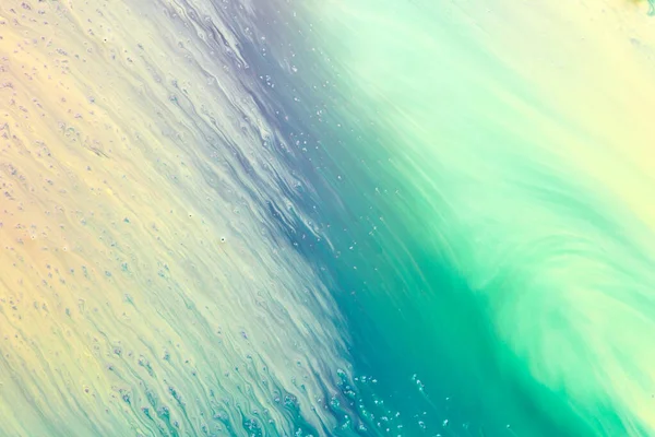 Abstraktní Zelené Pozadí Mnohobarevné Tekuté Umění Vlny Cákance Skvrny Akrylové — Stock fotografie