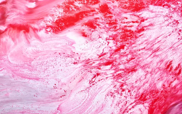 五彩斑斓的富有创意的抽象背景 粉红色的酒精墨水 油漆的波纹 斑点和笔迹 大理石质感 — 图库照片