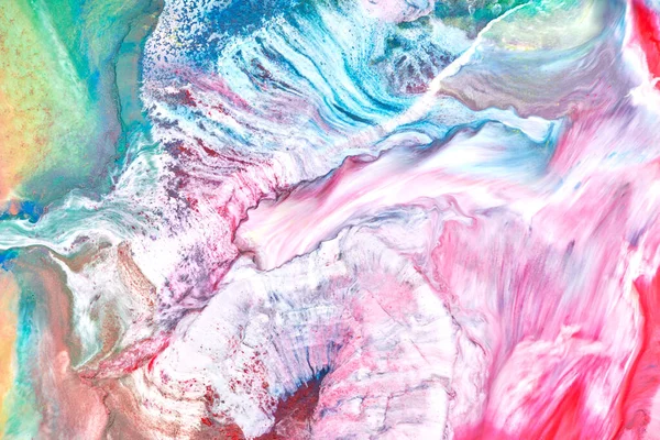 Fondo Versicolor Abstracto Arte Fluido Lujo Olas Salpicaduras Manchas Tinta —  Fotos de Stock