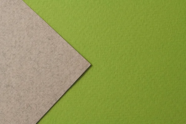 Ruvido Sfondo Carta Kraft Carta Texture Verde Colori Grigi Mockup — Foto Stock
