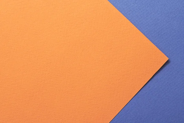 Ruwe Kraftpapier Achtergrond Papier Textuur Oranje Blauwe Kleuren Mockup Met — Stockfoto