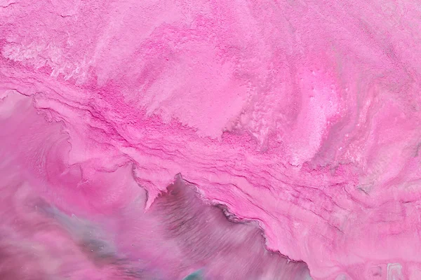 多色の創造的な抽象的な背景 ピンクのアルコールインク シミや絵の具のストローク 大理石のテクスチャ — ストック写真