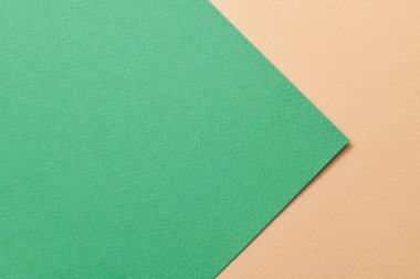 Kaba Kraft kağıt arka plan, kağıt desenli bej yeşil renkler. Metin için kopyalama alanı olan bir model
