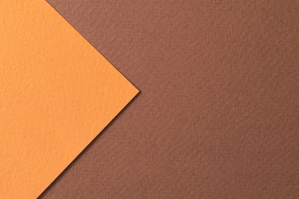Grov Kraft Papper Bakgrund Papper Konsistens Orange Bruna Färger Mockup — Stockfoto