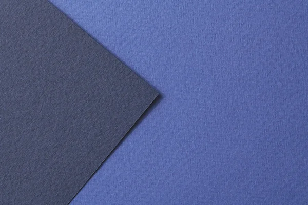 Fondo Papel Kraft Áspero Textura Papel Diferentes Tonos Azul Burla —  Fotos de Stock